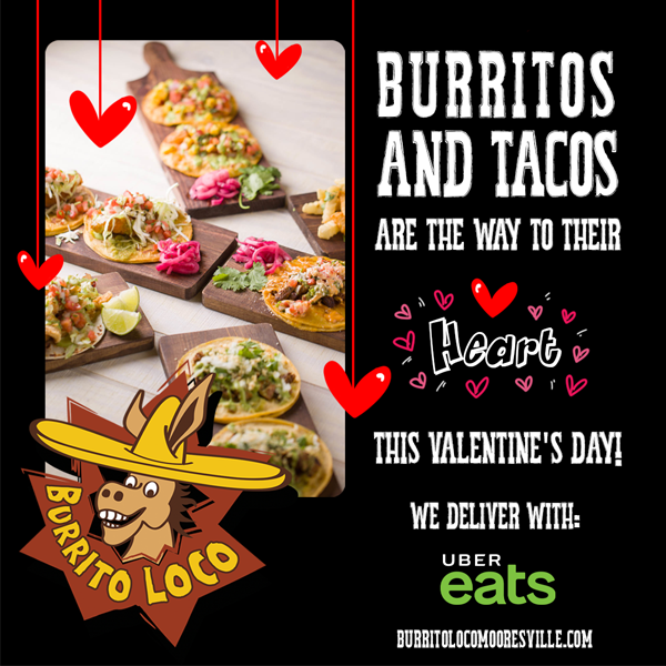 Burrito Loco Valentines Day Social Post